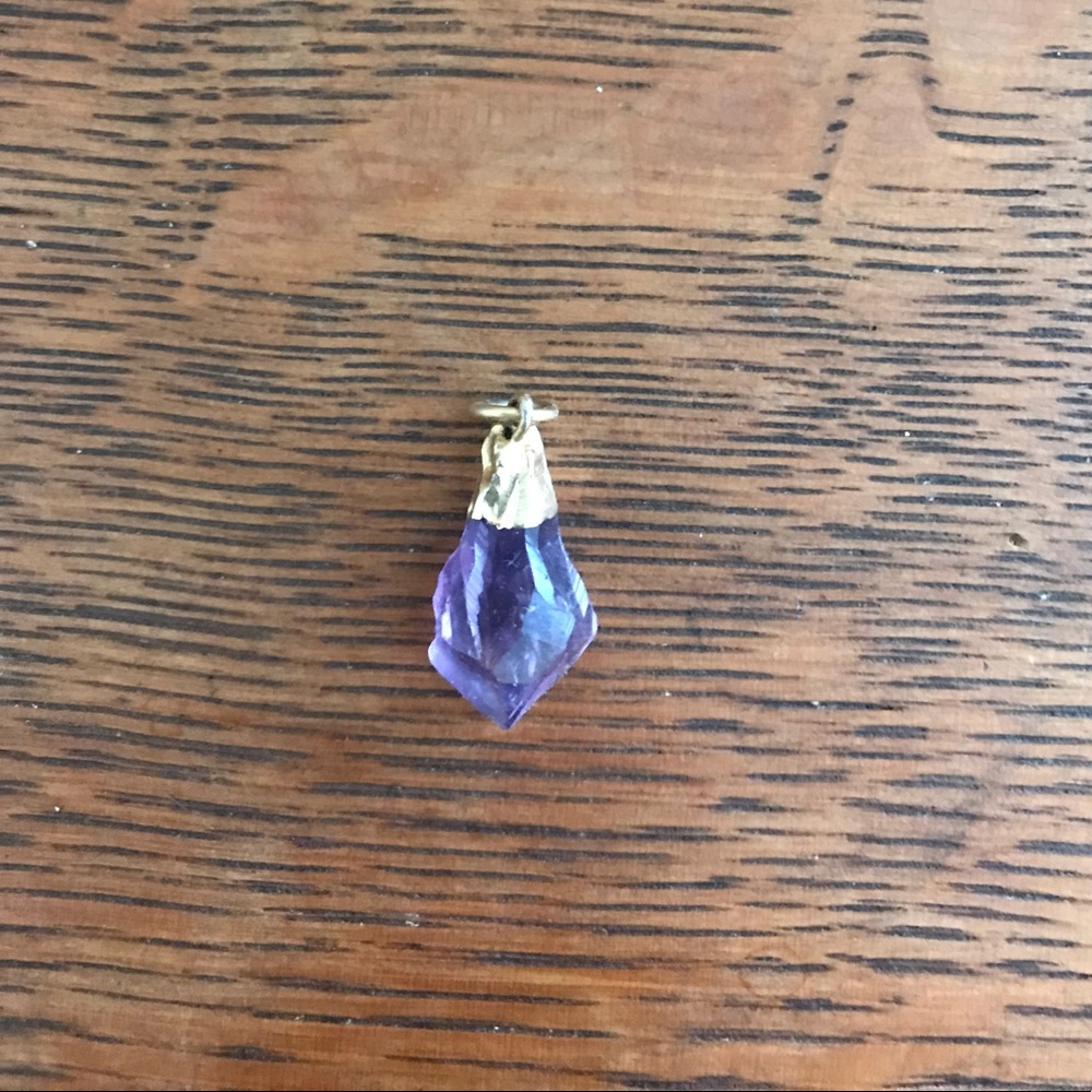 Amethyst Necklace Charm